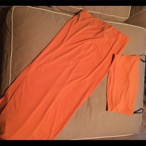 Orange 🍊 Skirt Set